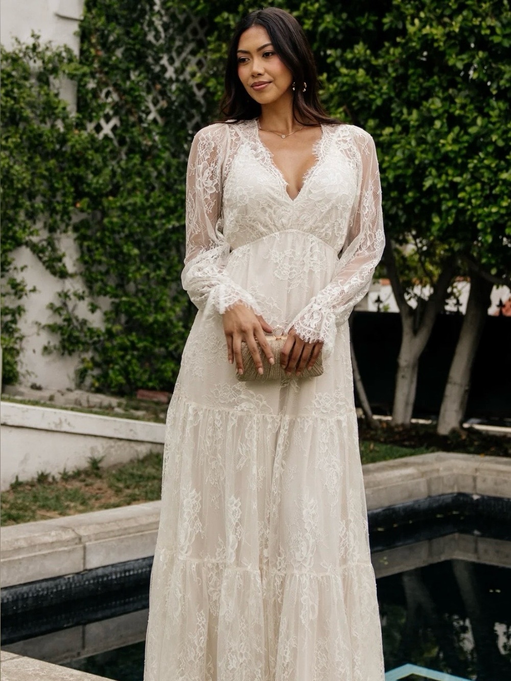 Baltic Born Gloria White Lace Dress
